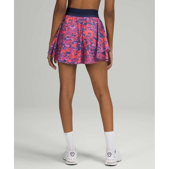 Lululemon Court Rival High Rise Skirt 6 Tall Chroma Clash Multi Mineral- FLAWED - Picture 8 of 16